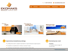 Tablet Screenshot of ekomaks.com